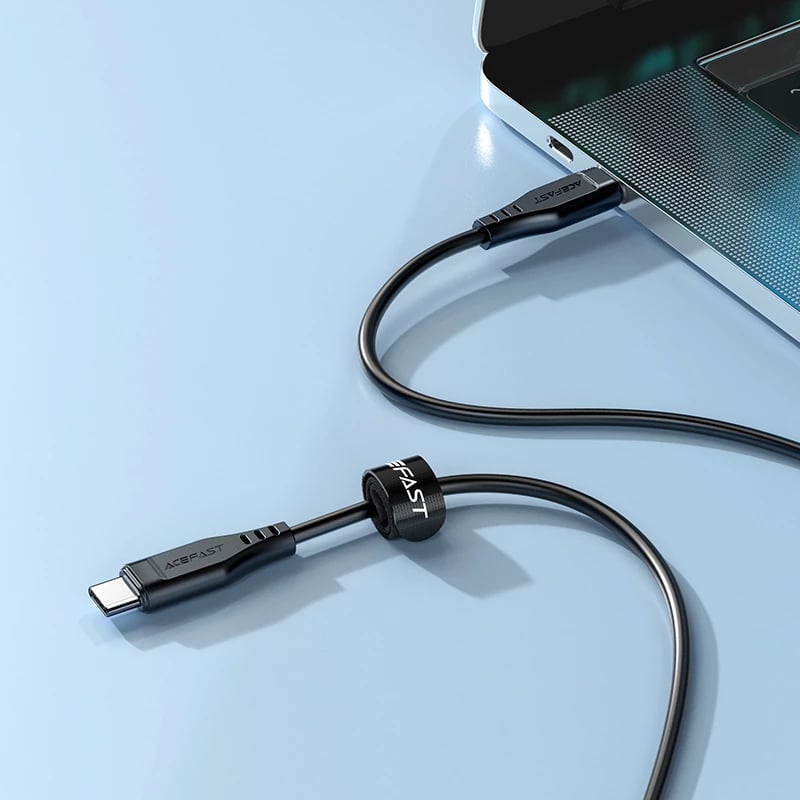 Kabllo Acefast C3-03 USB-C në USB-C, 1.2m, 60W, e bardhë
