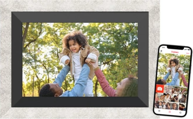 Kornizë digjitale Braun DigiFrame 10B, 10.1 inç, 32GB, WiFi, e zezë/gri Kornizë digjitale Braun DigiFrame 10B, 10.1 inç, 32GB, WiFi, e zezë/gri