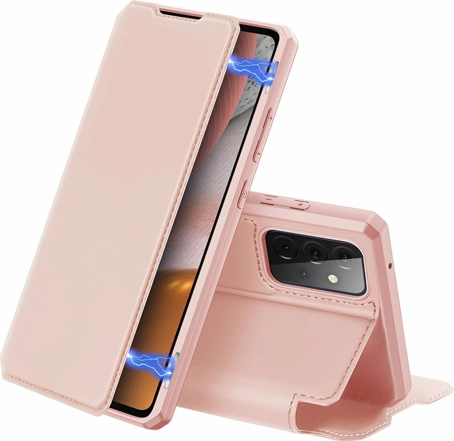 Mbështjellës Dux Ducis Skin X Bookcase për Samsung Galaxy A72 4G, Rozë