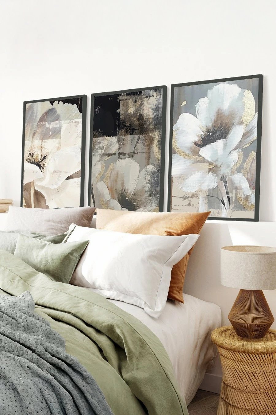 Pikturë dekorative me kornizë MDF (3 copë), Wallity, Huhu480S, 20x30cm