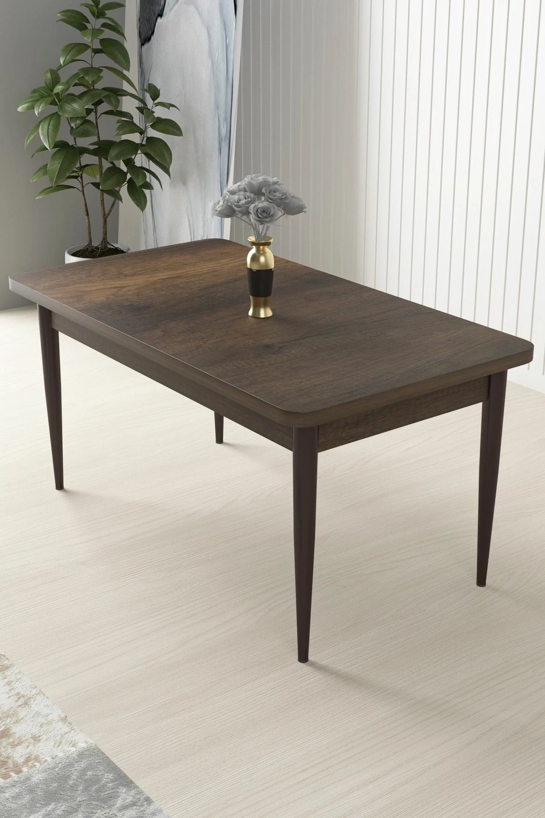 Tavolinë ngrënieje Hanah Home, Nil - Barok, kafe