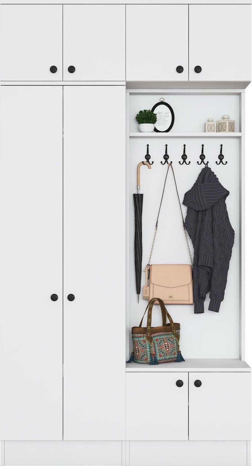 Stendë për korridor, ngjyrë e bardhë, Skye Decor, EA145 - 3841