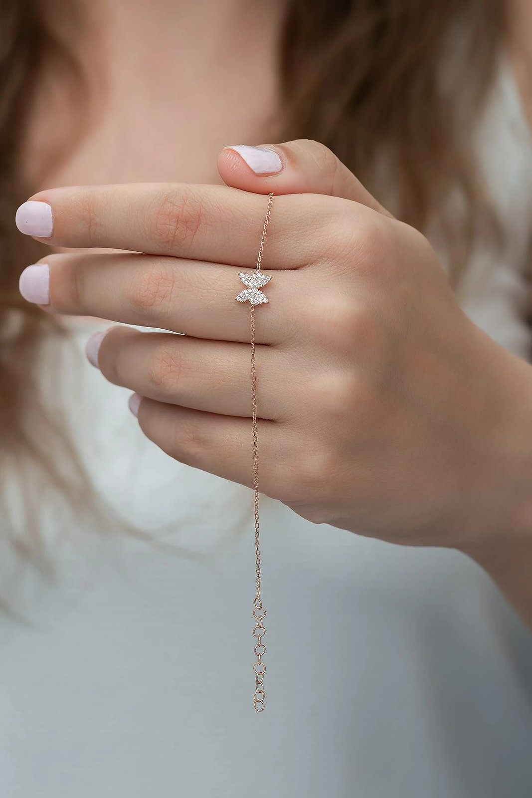 Byzylyk argjendi Jumeon, rozë gold, TRDYL762