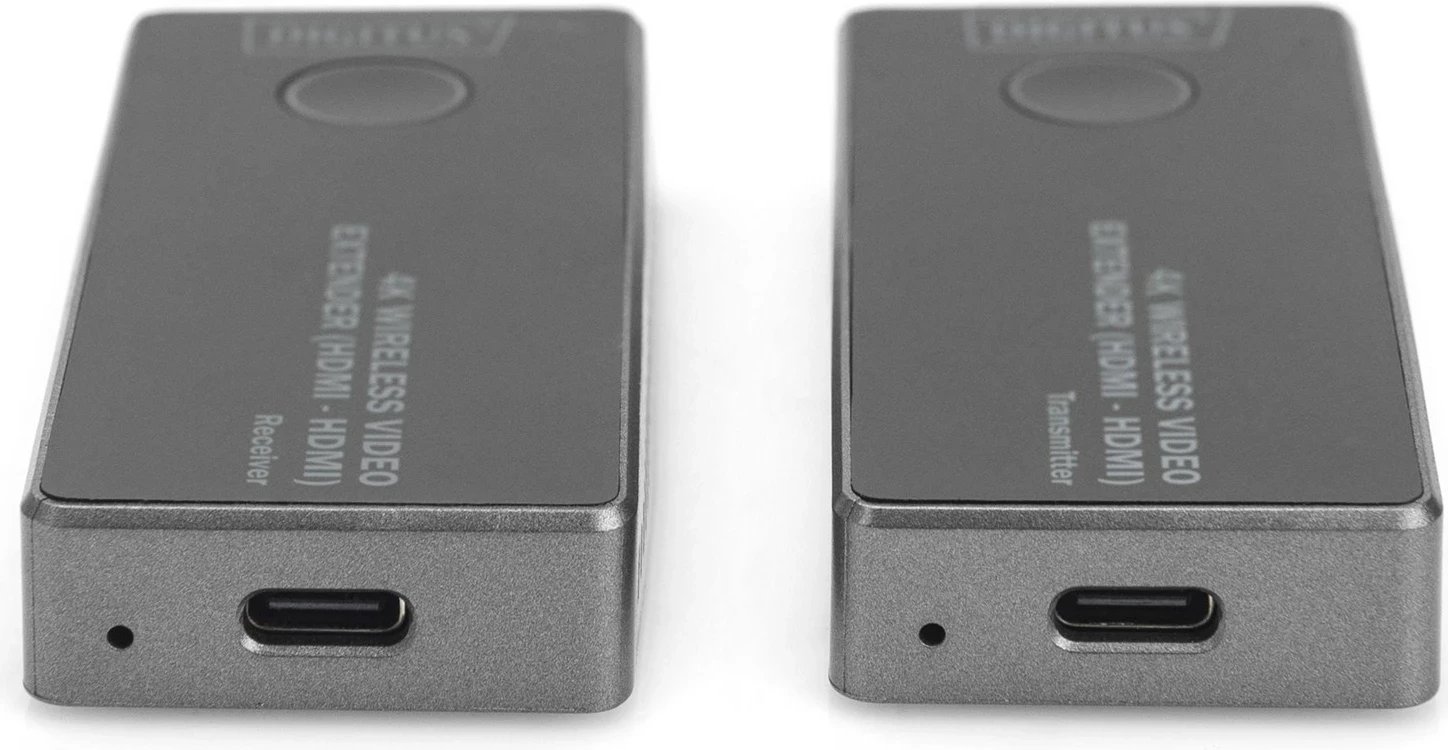 Set transmetues & pranues AV wireless DIGITUS DS-55323, 4K, HDMI në HDMI, 30m, argjendtë, 2 copë
