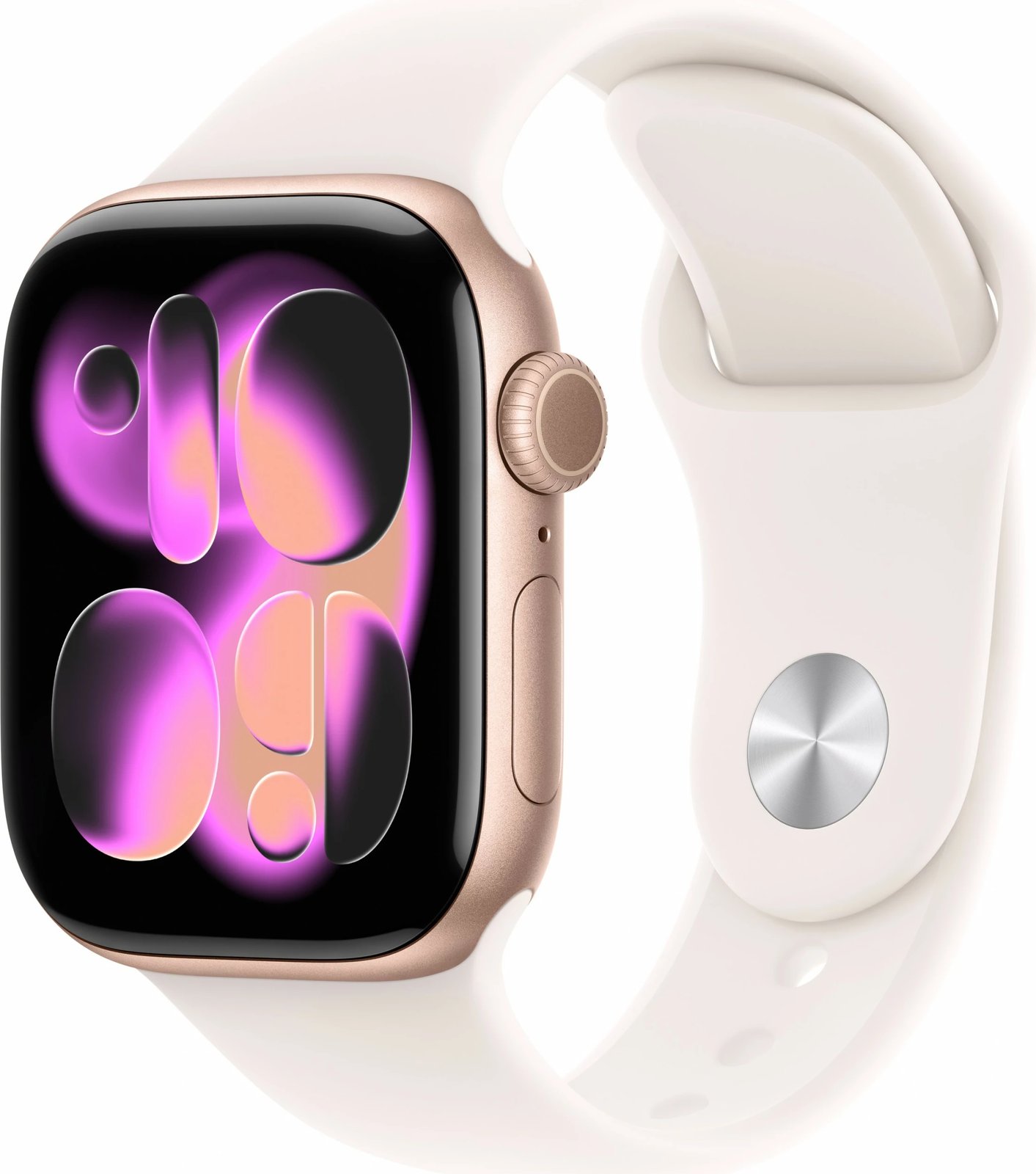 Smartwatch Apple Watch S11 Aluminium Cellular 42mm rosegold sportarmband blassrosa S/M