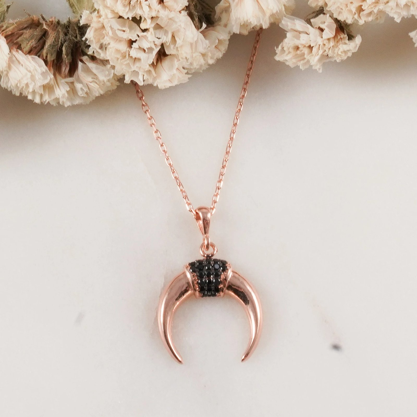 Varëse argjendi Jumeon, ngjyrë rozë e zezë, 11020SYH