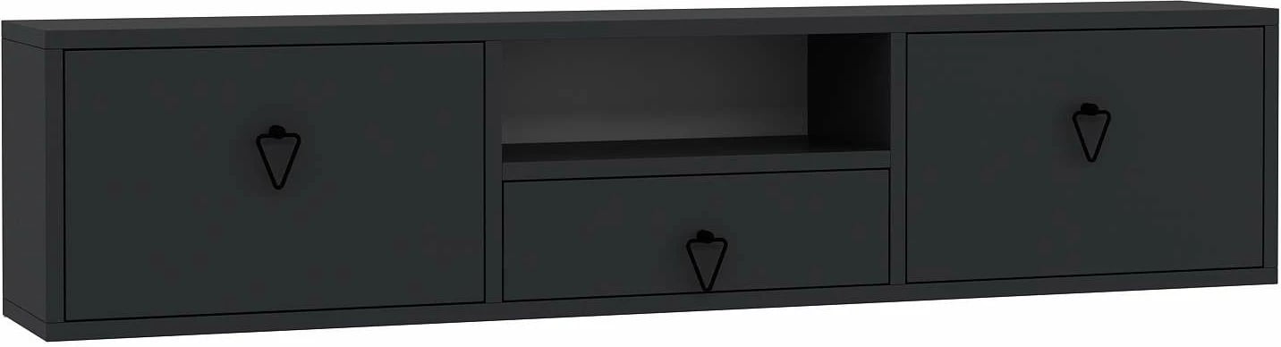 Komodë për TV, Skye Decor, 1303-DROP-1, antracit, e zezë