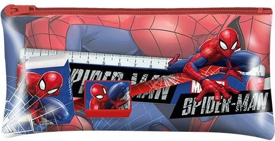 Set shkollor EUROSWAN Spiderman me laps, fshirëse, mprehëse, bllok dhe vizore