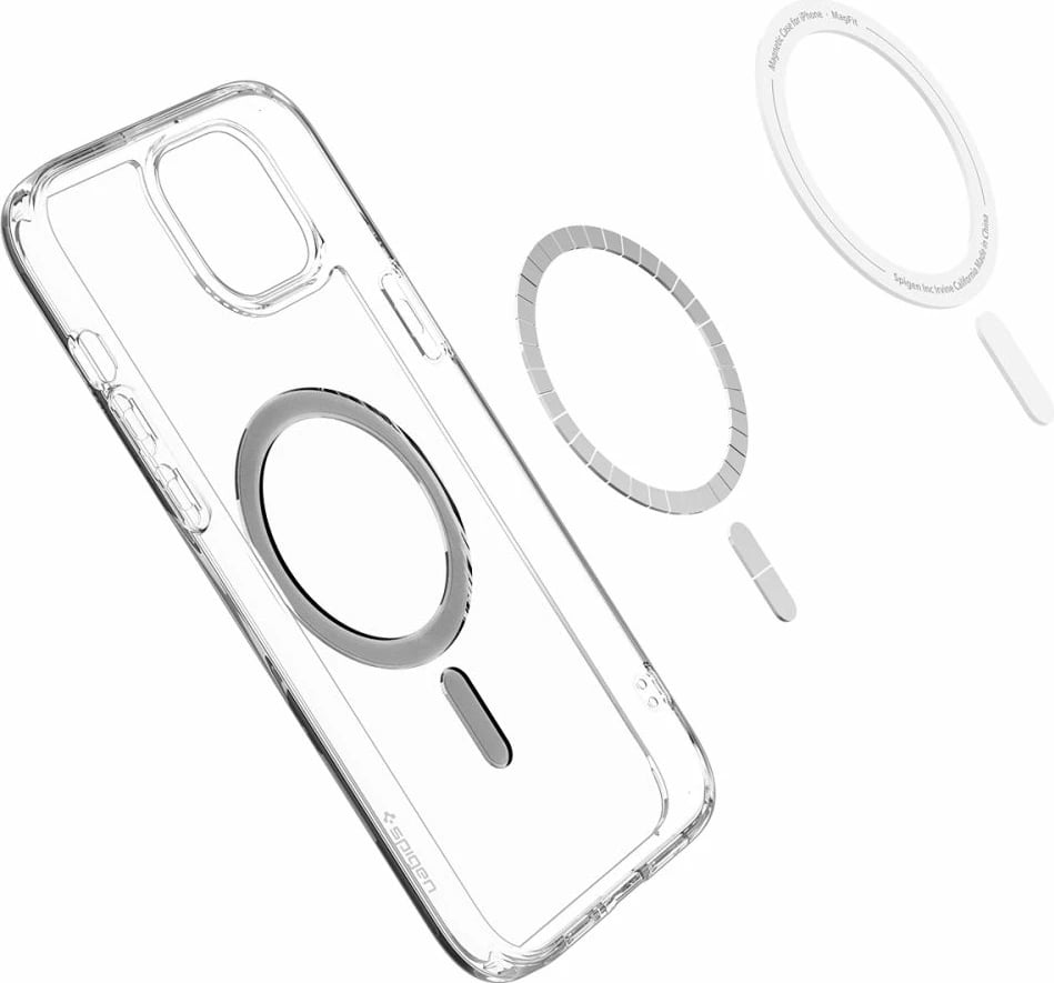 Mbështjellës Spigen Ultra Hybrid Mag për iPhone 15, MagSafe, Transparent/zi