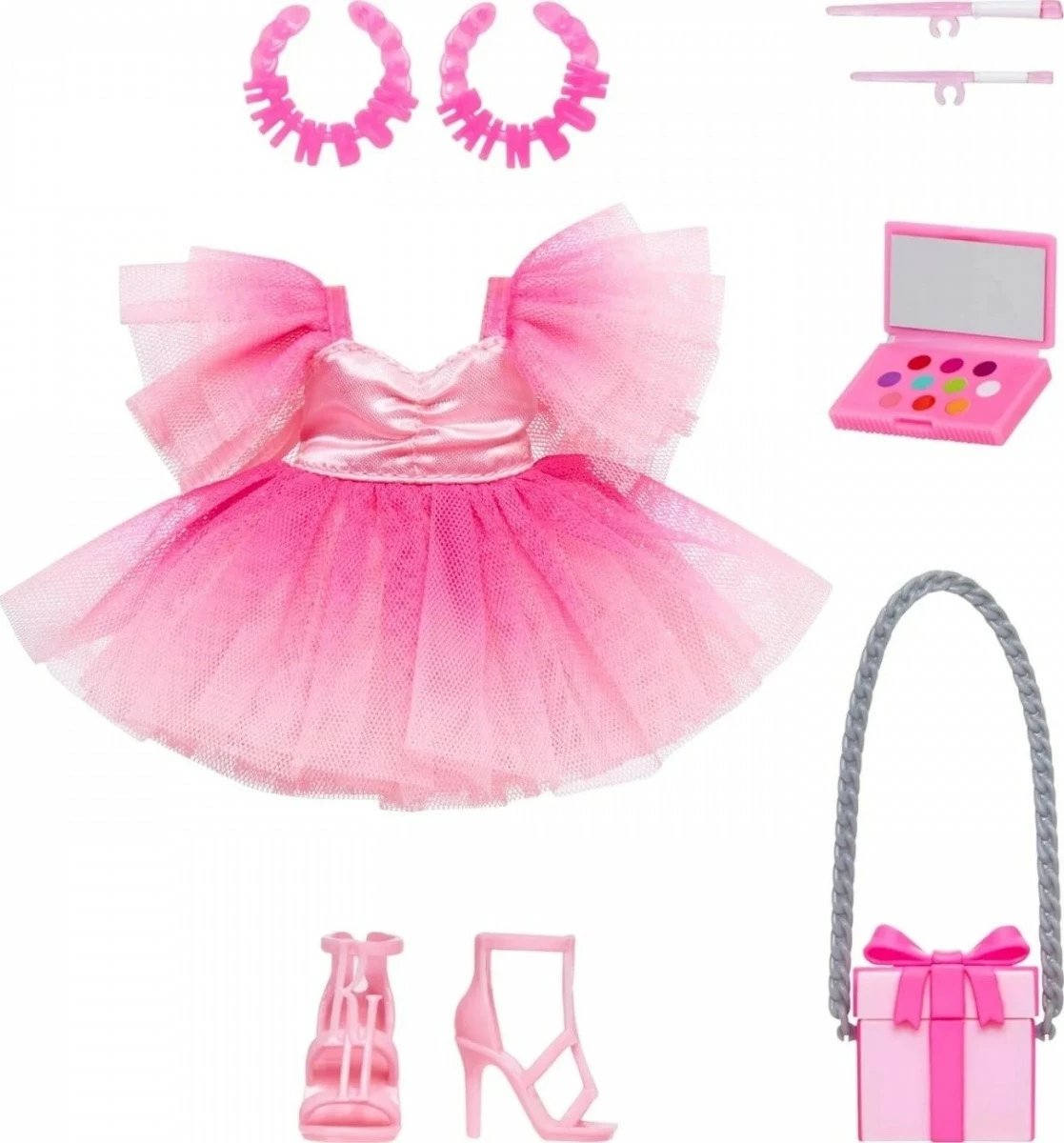 Set fustan Rainbow High Dance Ball me aksesorë, për kukulla, Multikolor