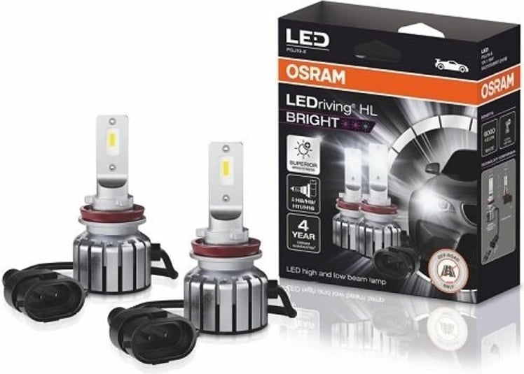 Lampa Led 12/24v H8/h11/h16/h9 6000k +300%