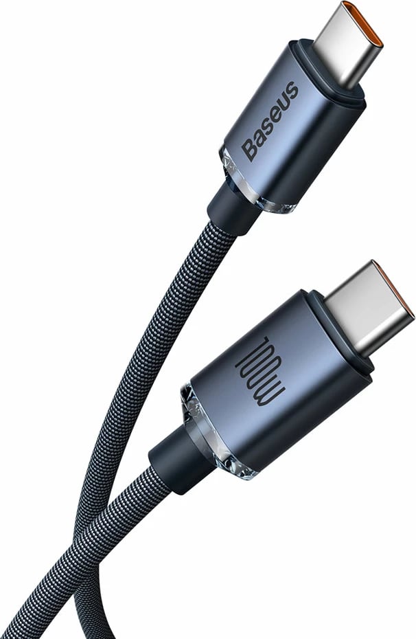 Kabllo USB-C në USB-C Baseus CAJY000701, 2m, 100W, e zezë