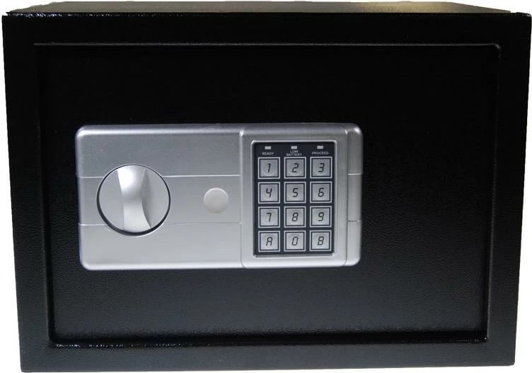 Kasafortë NEXT 35039-09 me kombinim dhe çelësa, e zezë