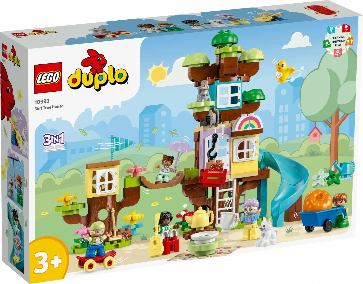 Set lodrash LEGO DUPLO Tree House 3 in 1, 126 pjesë, për fëmijë, shumëngjyrëshe