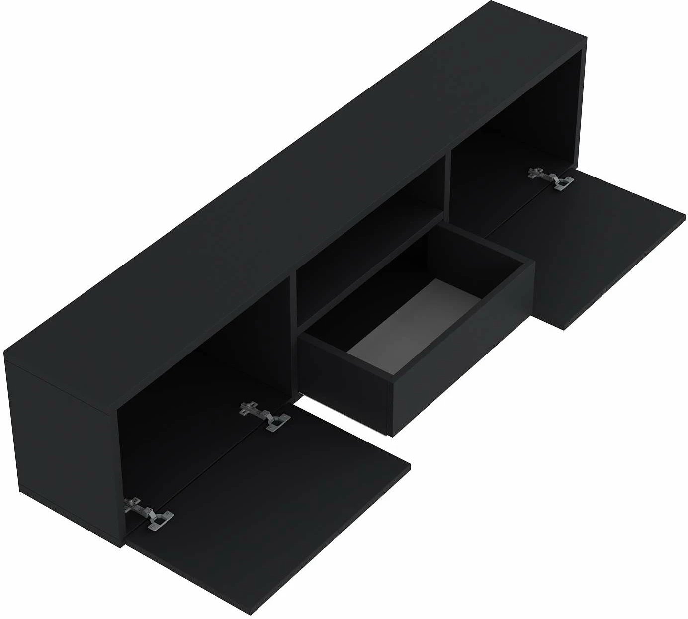 Komodë TV Skye Decor, anthracite, gold, 1304-DROP-1