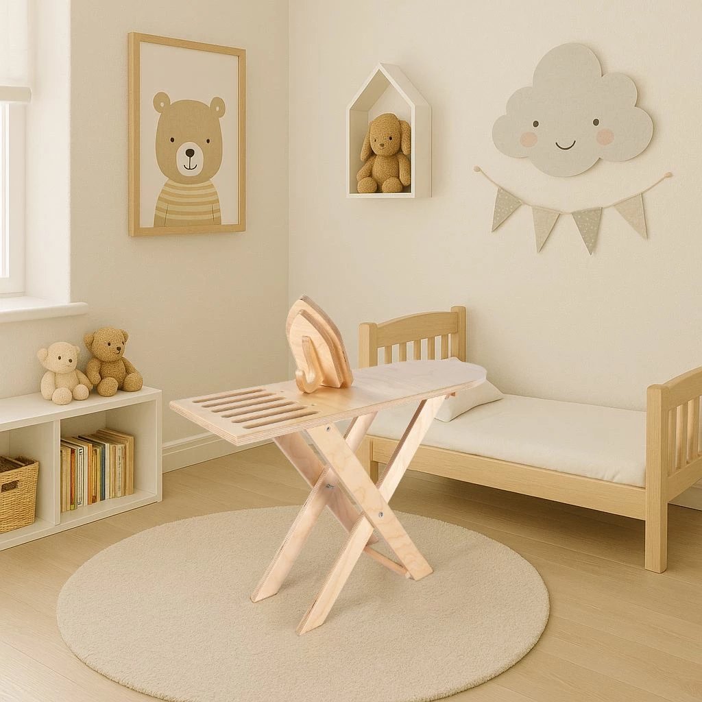 Set lodrash hekur dhe dërrasë për hekurosje, ngjyrë lisi, Skye Decor, BLTYZ-AKTV037, 2 copë