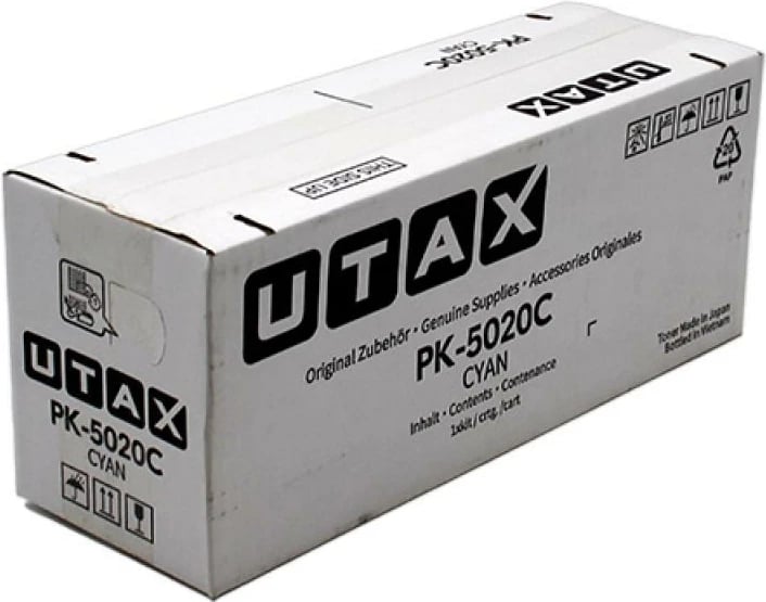 Toner, Utax, PK-5020C (1T02YJCUT0), rendiment rreth 5,000 faqe, Cyan