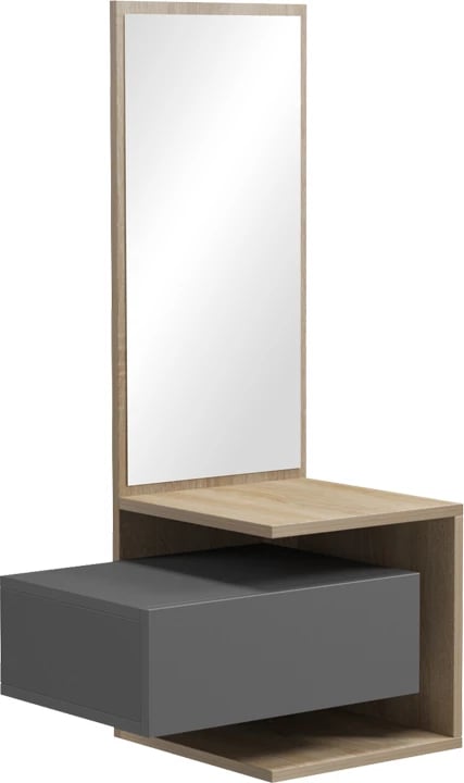 Tavolinë për grim Kendi melamine ngjyrë gri-cemente 49.1x31.3x90cm