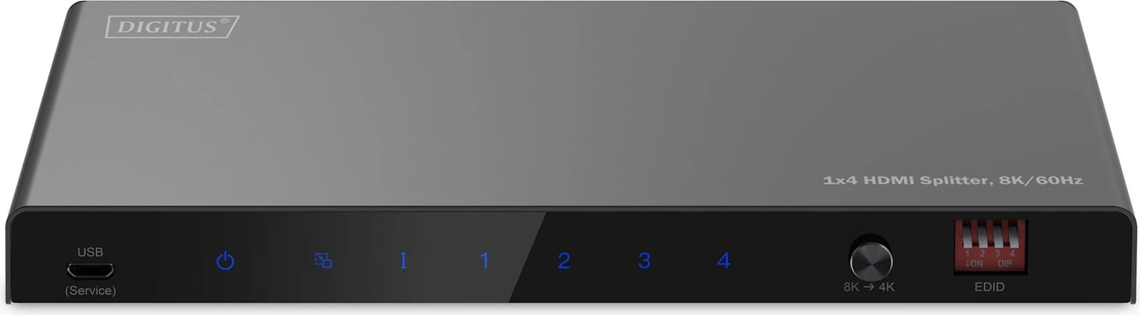 Splitter HDMI Digitus 8K, 1x4, 7680 x 4320, Metal, i zi