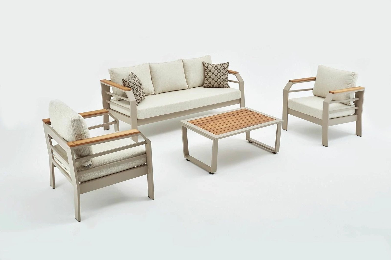 Set lounge për kopsht, Skye Decor, Assento, ngjyrë bezhë