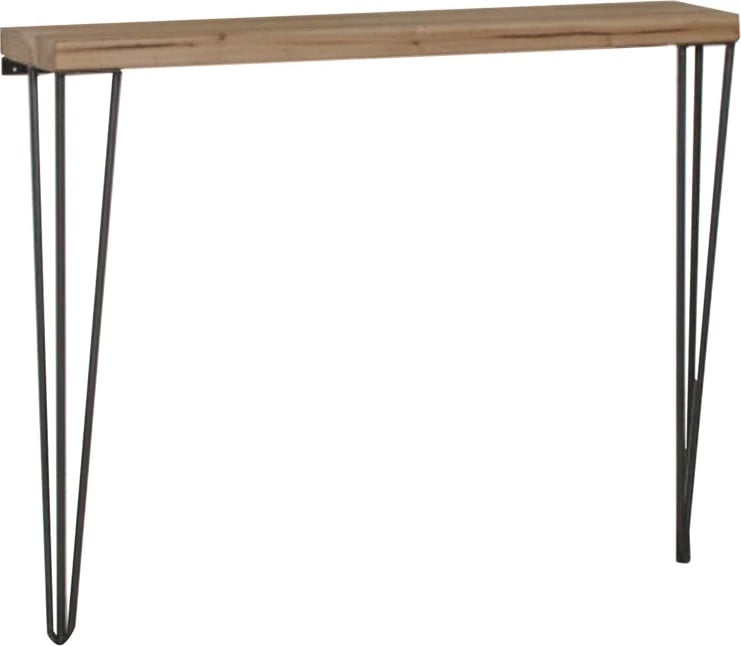Konsolë Tetty, ngjyrë arre e zezë, 90x14x75cm Konsolë Tetty, ngjyrë arre e zezë, 90x14x75cm