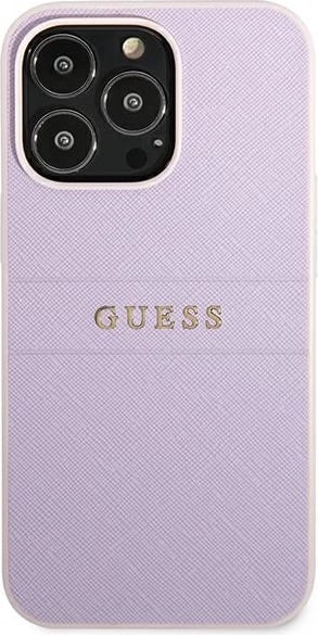 Mbështjellës Guess Saffiano Stripe për iPhone 13 Pro Max, Vjollcë Mbështjellës Guess Saffiano Stripe për iPhone 13 Pro Max, Vjollcë