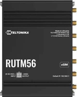 Router TELTONIKA RUTM56, Dual 5G/4G, 5 porta Gigabit, eSIM, i zi
