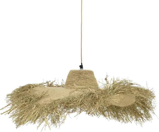 Dritë tavani Naloa Inart E27 natyrale D72x96cm