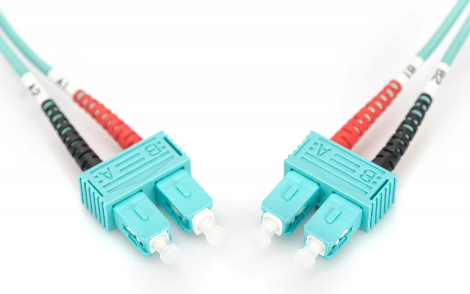 Kabllo optike Digitus DK-2522-03/3, SC-SC, Multi-mode, Duplex, 3m, Turquoise Kabllo optike Digitus DK-2522-03/3, SC-SC, Multi-mode, Duplex, 3m, Turquoise