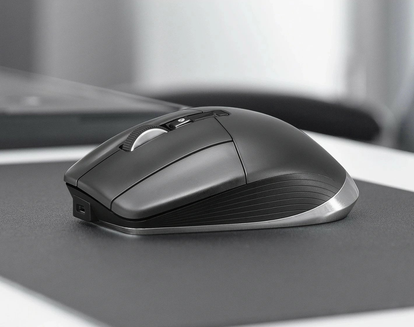 Maus 3Dconnexion 3DX-700117, Left-hand, Optical, RF Wireless + Bluetooth, 7200 DPI, Black, Silver