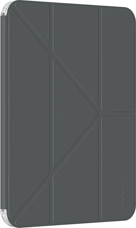 Mbështjellës tablet, AmazingThing, Minimal Case IPADGEN11MINBK, për iPad 11" (2025) / iPad 10.9" (2022), kapak me stand, panel i pasmë transparent, vend për Apple Pencil, gri e errët