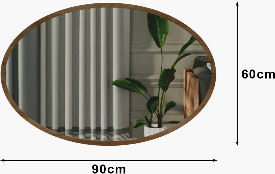 Pasqyrë dekorative Skye, ngjyrë lisi Sapphire, Beyo