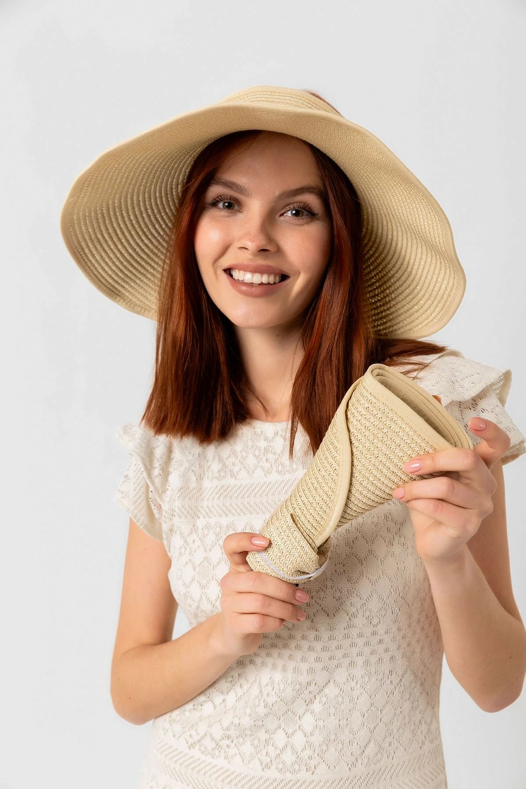 Kapelë verore për gra, ngjyrë bezhë, Jumeon Hsr2080