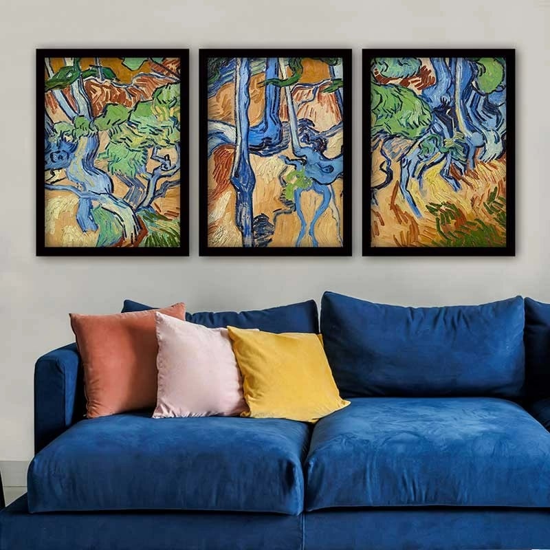 Pikturë dekorative me kornizë (3 copë), Wallity, 3SC_UN3868449_3545