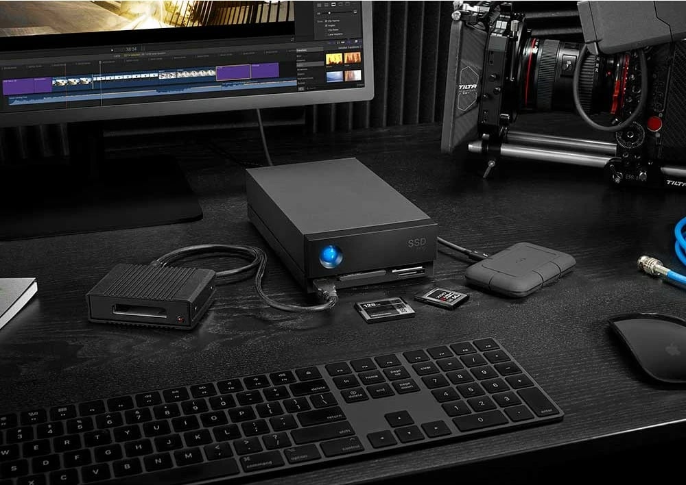SSD LaCie 1big Dock Pro, 4 TB, USB Type-A, 3.2 Gen 1, 2800 MB/s, Ngjyrë e zezë