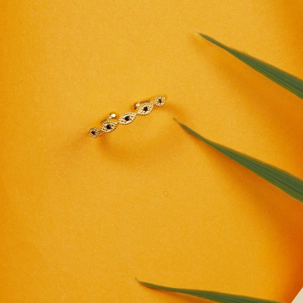 Unazë argjendi Elika, ngjyrë ari, FA182810