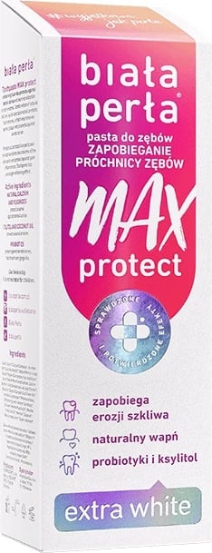 Pastë dhëmbësh Biała Perła Max Protect Extra White Whitening 75ml