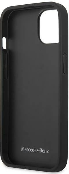 Mbështjellës Mercedes MEHCP13SPSQBK për iPhone 13 mini 5.4", lëkurë, i zi