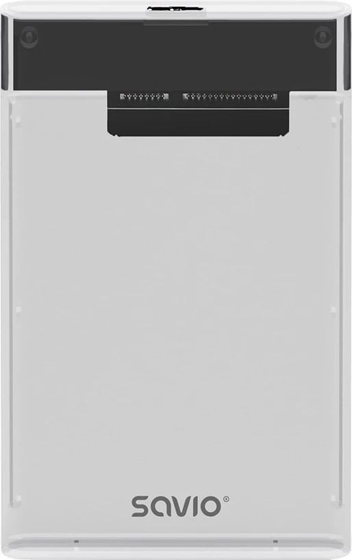 Kutia jashtme për HDD/SSD Savio 2.5", USB 3.0, transparente, AK-66