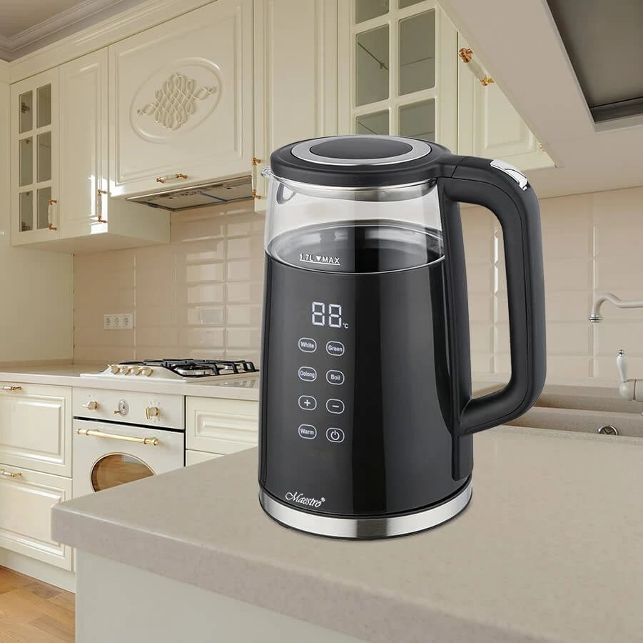 Vluese uji Maestro MR-049, 2200W, 1.7L, e zezë 