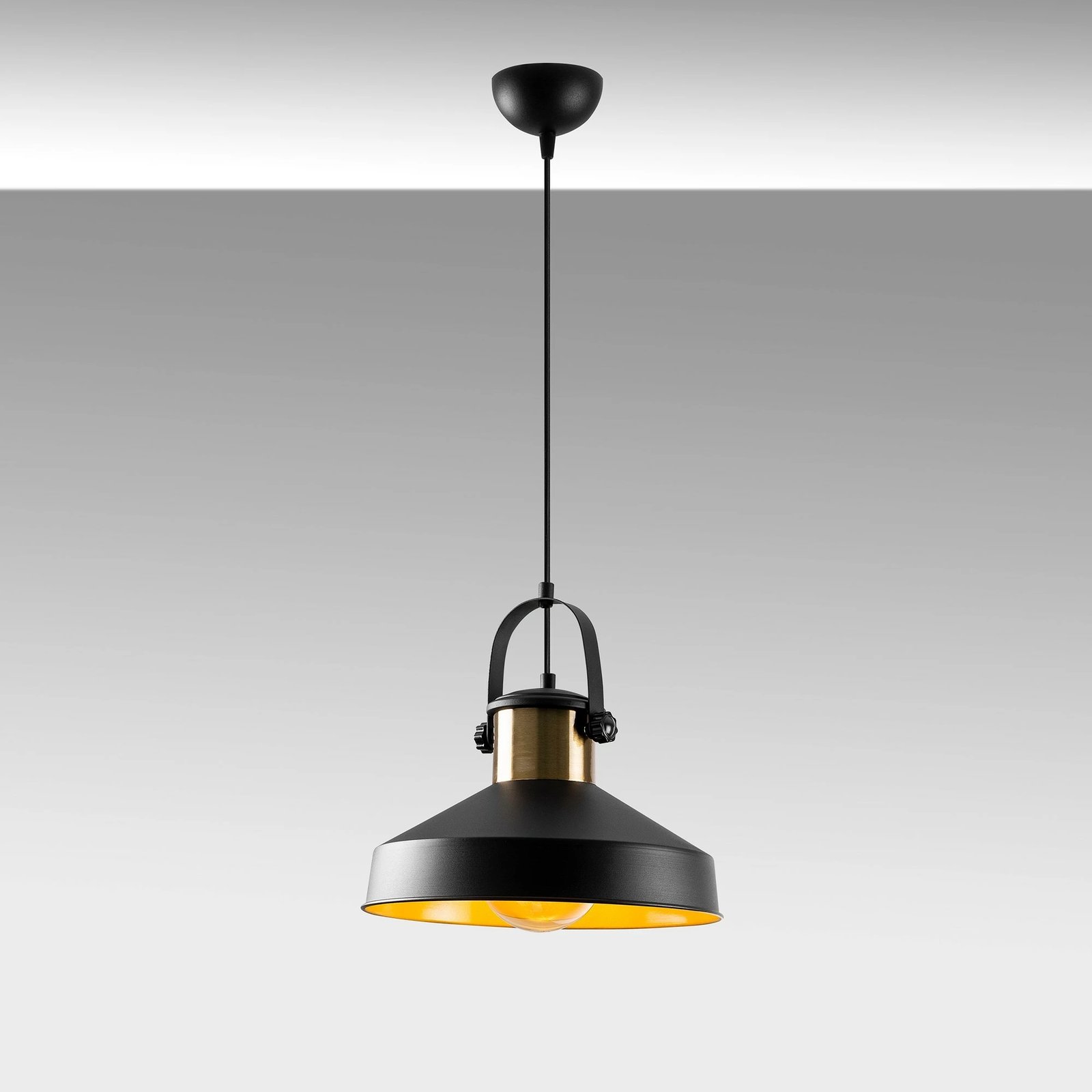 Llambë tavani Opviq Dodo - 2571, ngjyrë e zezë, 35x35cm