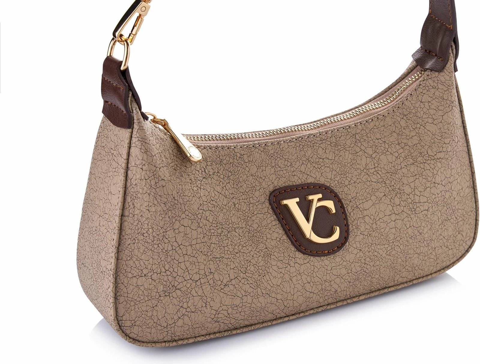 Çantë krahu Vince Camuto, Cosenza, ngjyrë kafe crackle