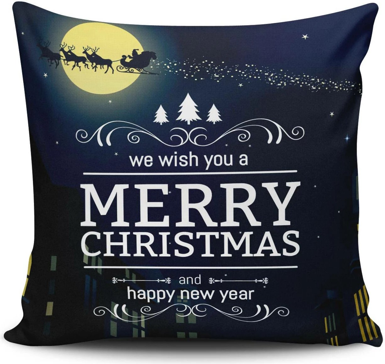 Jastëk dekorativ Aberto Design, NOELKRLNT-25, shumëngjyrësh, 43x43cm