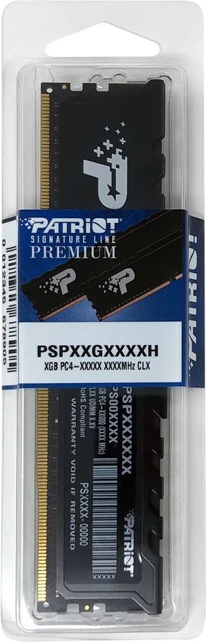 RAM memorje Patriot Premium Black DDR4 32GB 3200MHz, e zezë