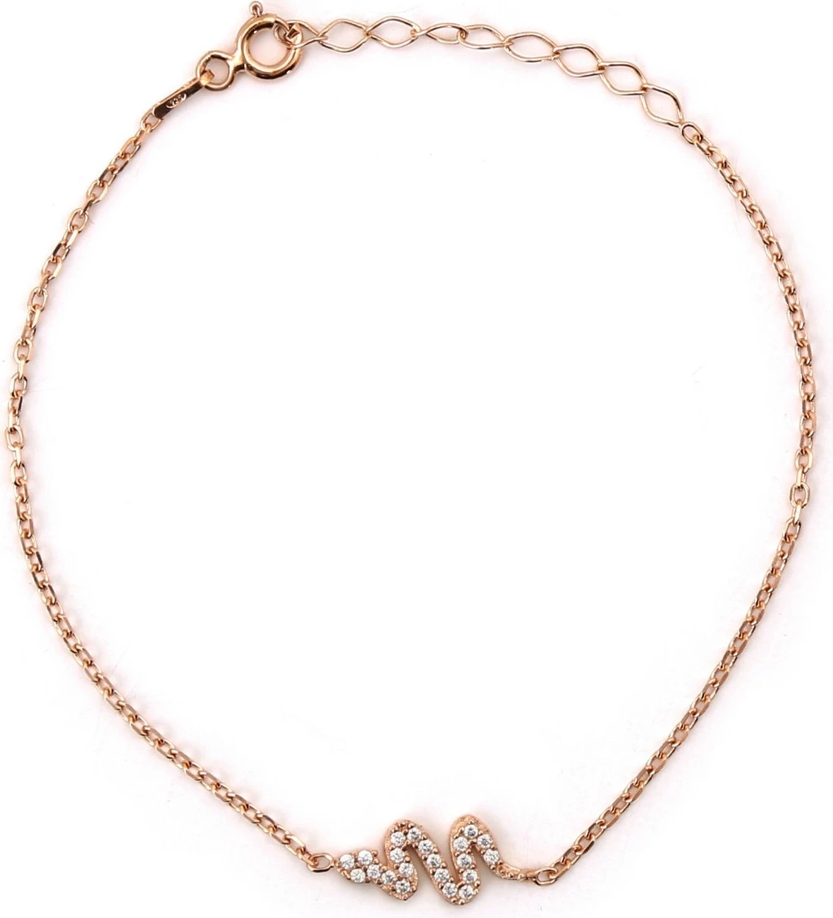 Set varëse, byzylyk e vathë argjendi, ngjyrë ari rozë, Jumeon, 10595ROS