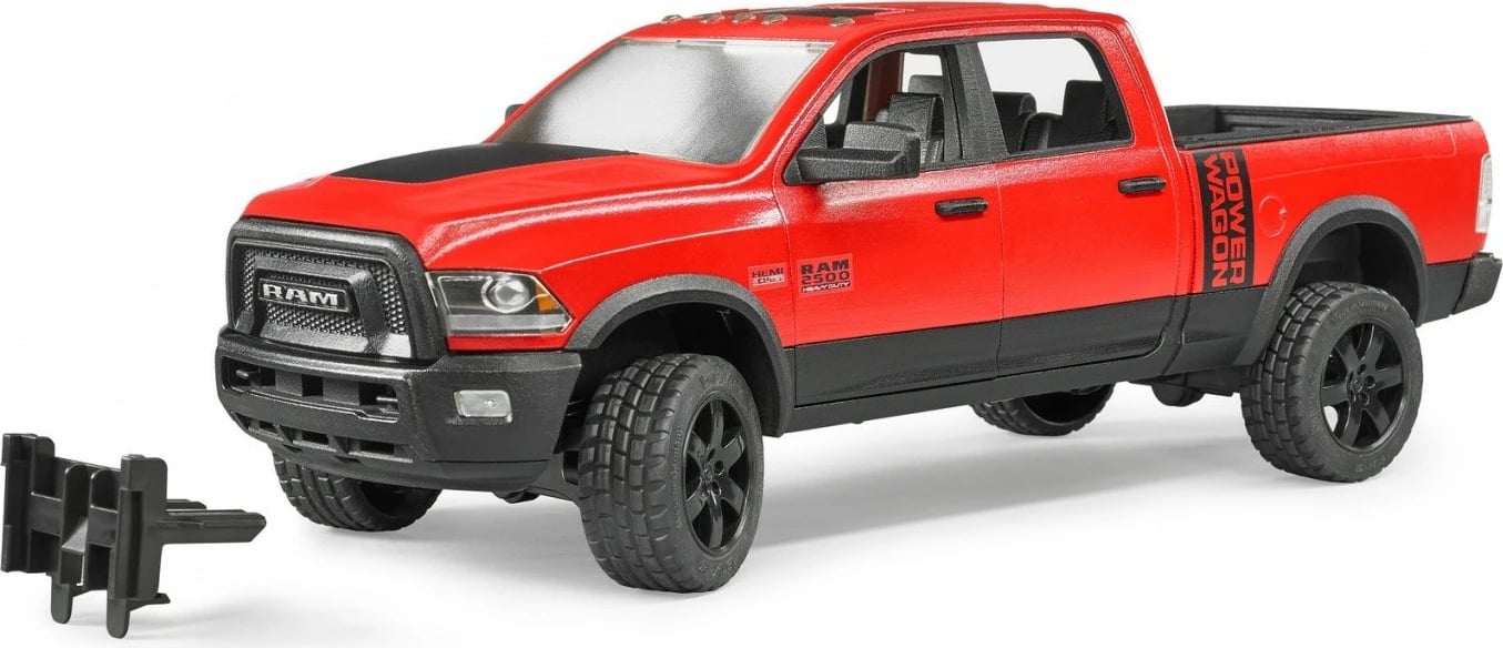 Lodër makinë BRUDER Dodge RAM 2500 Power Wagon, 1:16, e kuqe/zezë