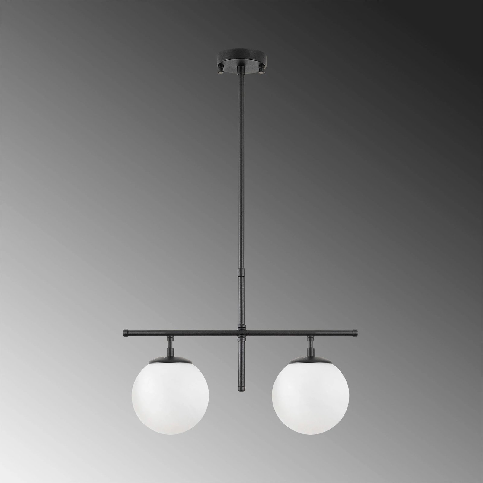 Llambë tavani Opviq Roe - 10755, ngjyrë e zezë/krem, lartësi e rregullueshme