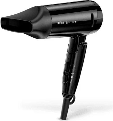 Tharëse flokësh Braun Satin Hair 3 HD350, 1600W, e zezë