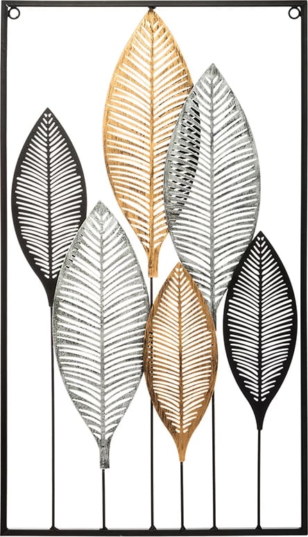 Dekor muri Roisin, metal shumëngjyrësh, 37.5x2.5x64.5cm