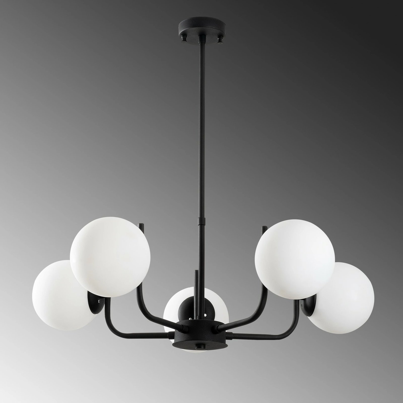 Llambë tavani Opviq, Antler, e zezë, 69cm